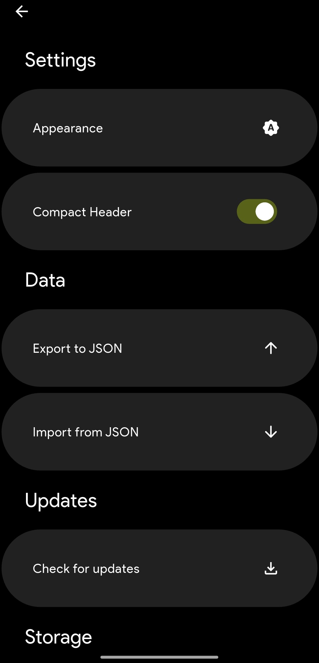 Mobile App Settings